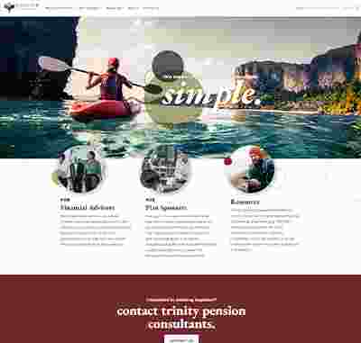 Trinity Pension website design