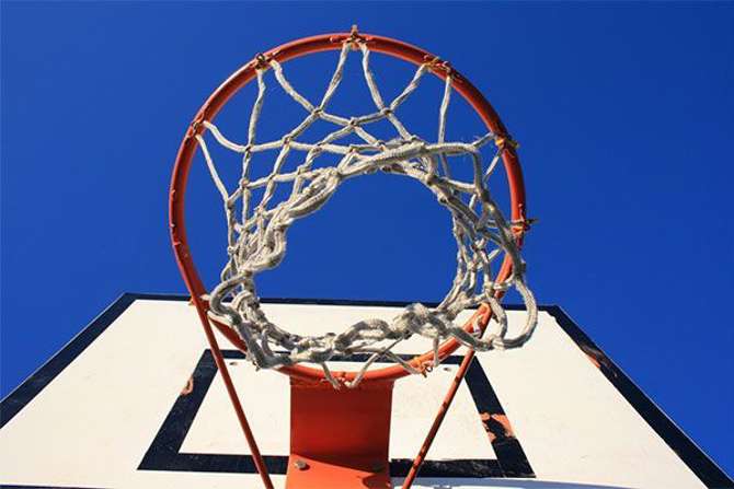 Image of a basketball hoop. Find out more about how basketball can help explain attribution modeling.