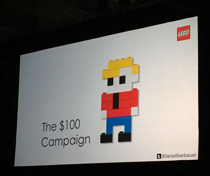 Image of LEGO campaign to promote George traveling the world