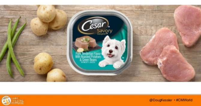 Image of Cesar Savory Dog food from Doug Kessler's CMW 2016 presentation