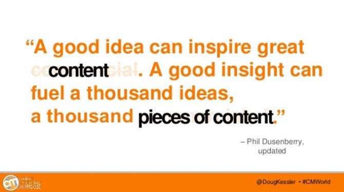 Image of Phil Dusenberry quote on insight.