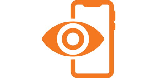 A symbol representing social media impressions.