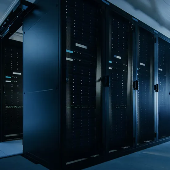 a room full of servers