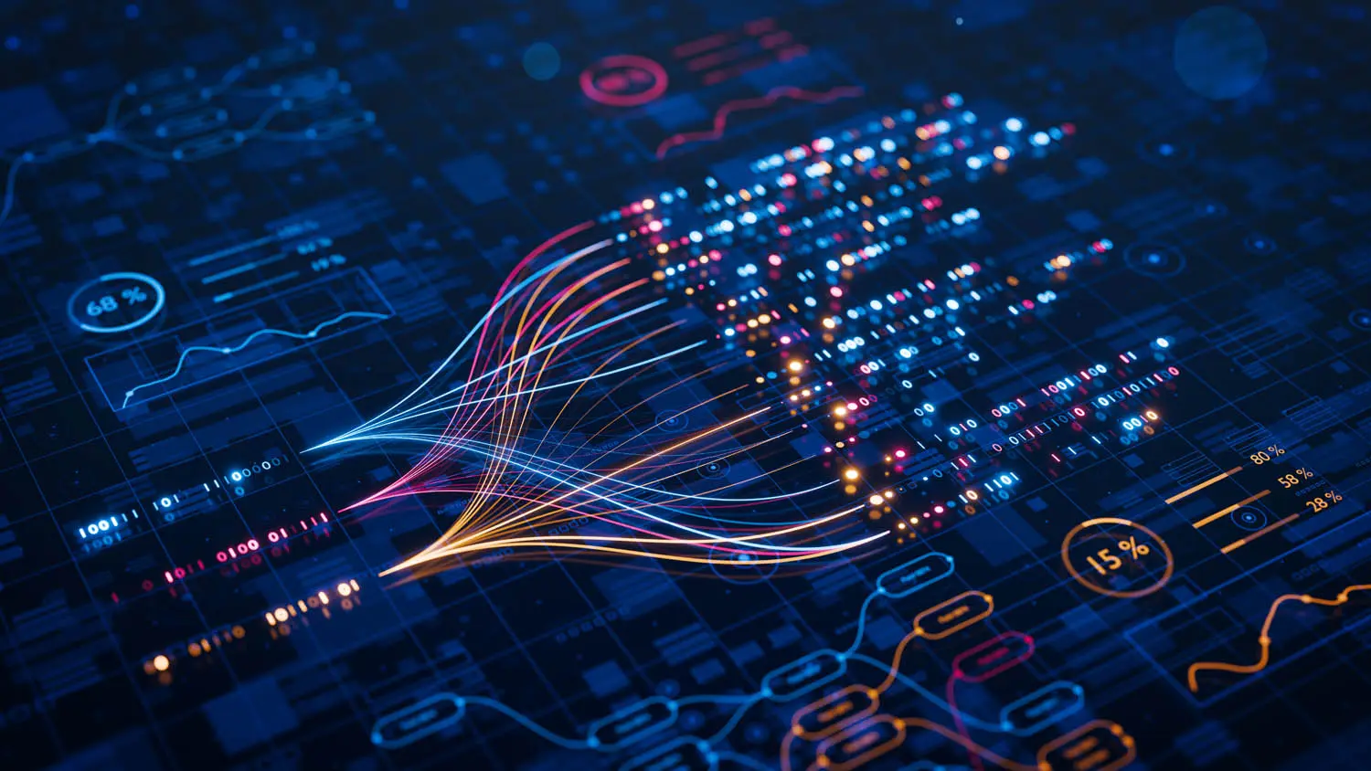 visualization of data being optimized