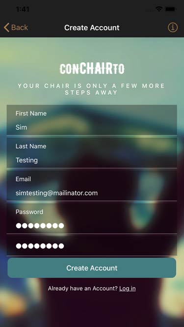 Conchairto Mobile App